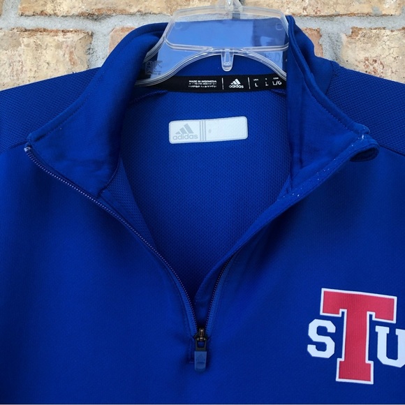 adidas Climalite University of Tennessee Blue long Sleeve Quarter Top L - Picture 5 of 12